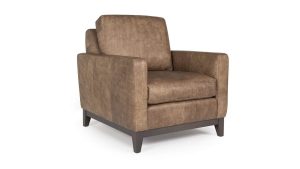 Leather: $2,099-$2,449
Measures 35"W x 41"D x 37"H.
Coordinating pieces available. Available in a large variety of leathers and finishes. 232 Leather Chair