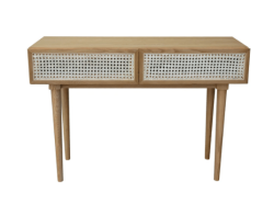 Cane Console Table