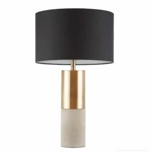 $269
Measures 27.5"H.
Brass and Concrete base. Fulton Table Lamp