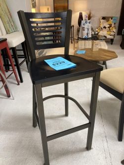 $229.
Measures 17"W x 18"D x 42"H.
2 available. Melissa Ann Barstool