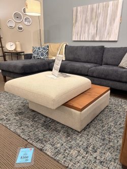 Lotus Swivel Ottoman