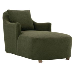 Fabric: $1,839-$2,859
Measures 32"W x 66"D x 35"H.
Available in a variety of fabrics and finishes. Noel Chaise