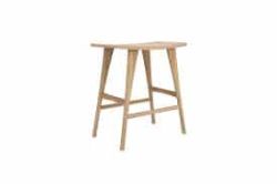 $345.
Measures 13"W x 22.5"L x 27.5"H.
Two Available. Oak Osso Counter Stool
