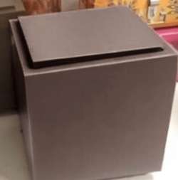 Brown Storage Cube