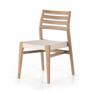 $349
Measures 20"W x 22.5"D x 33"H.
Made of solid wood and woven rope. Audra Dining Chair